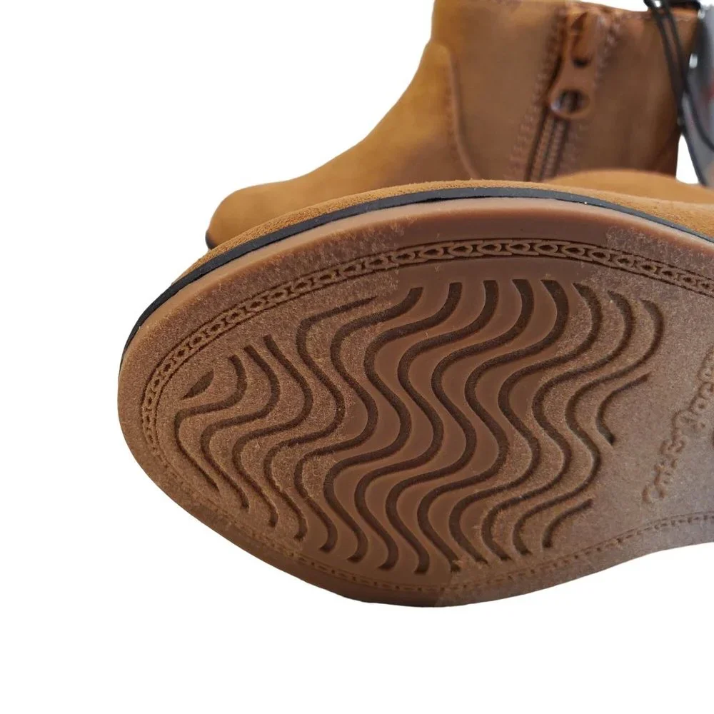 Cat & Jack Brown Boots Toddler Tan Boots Ankle Boots Slip on Boots